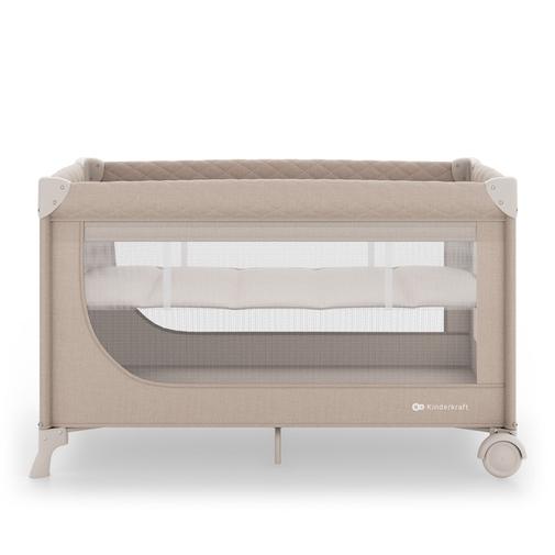 Kinderkraft - Lit bébé et lit de voyage 2 en 1 LEODY UP beige