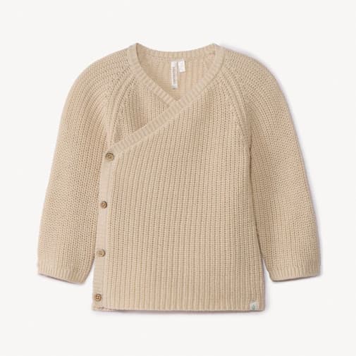 Orchestra - Gilet en tricot perlé uni pour bébé