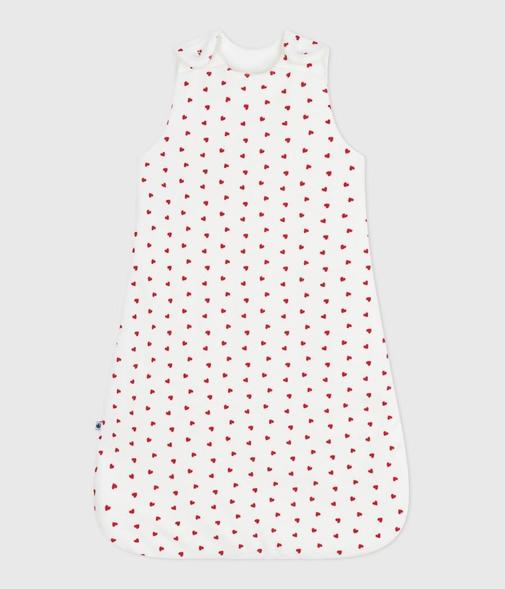 Petit Bateau - Gigoteuse bébé en velours imprimé cœurs TOG 3