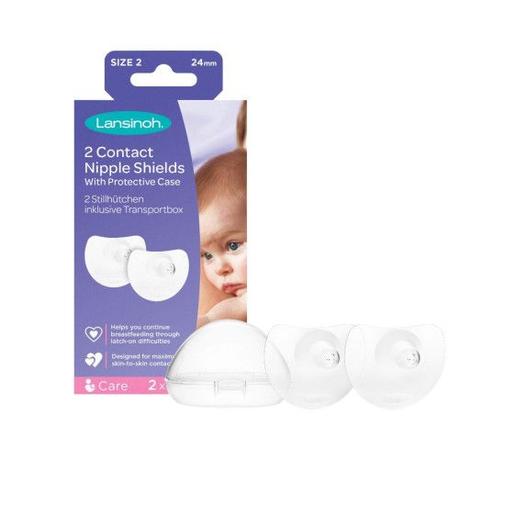 Nanny Care - Lot de 2 téterelles T1 - Lansinoh 24 mm