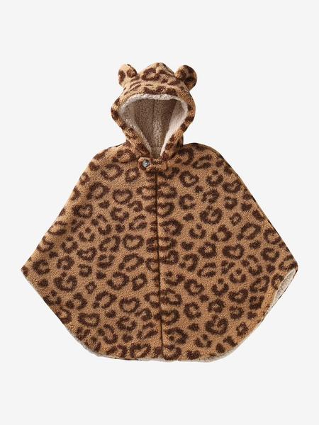 Vertbaudet - Poncho 18-36 mois pour siège auto & porte bébé léopard