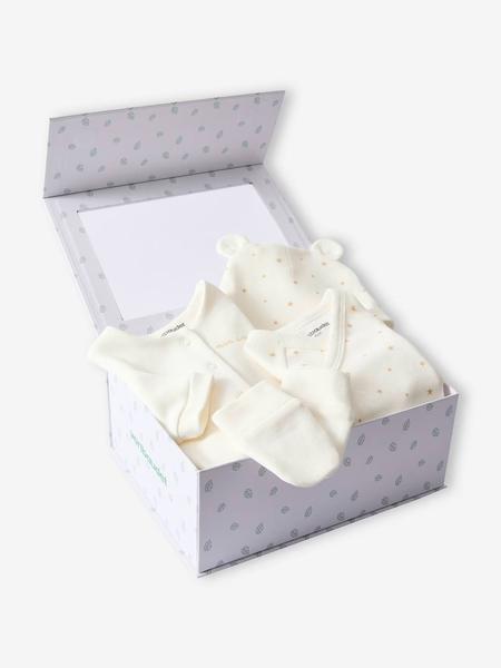 Vertbaudet - Ensemble naissance 4 pièces bébé spécial prématuré coffret cadeau écru