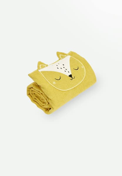 Petit Beguin - Serviette de bain bébé merlin ocre - Petit Beguin
