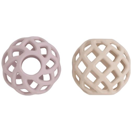 Baby's Only - Lot de 2 balles de préhension Vieux Rose-Warm Linen
