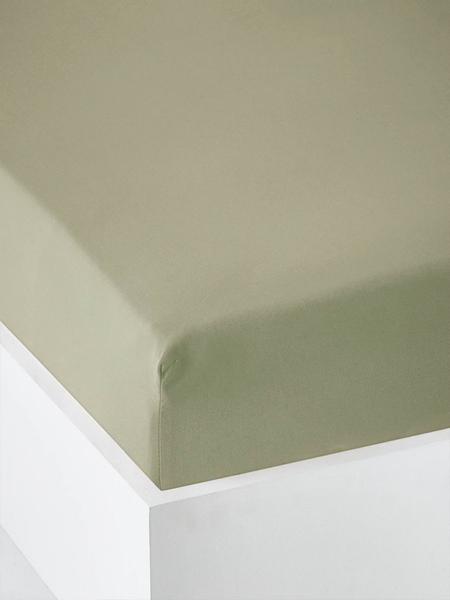 Vertbaudet - Drap-housse uni bébé olive