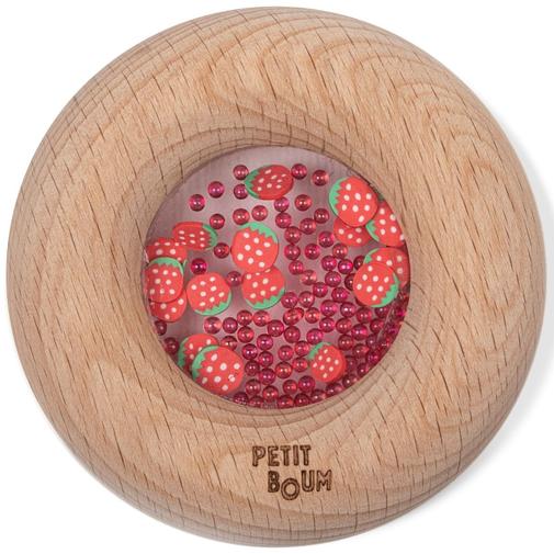 Petit Boum - Hochet sensoriel Sensory Donut fraises