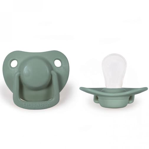 Filibabba - Lot de 2 sucettes anatomique en silicone vert eucalyptus - Filibabba