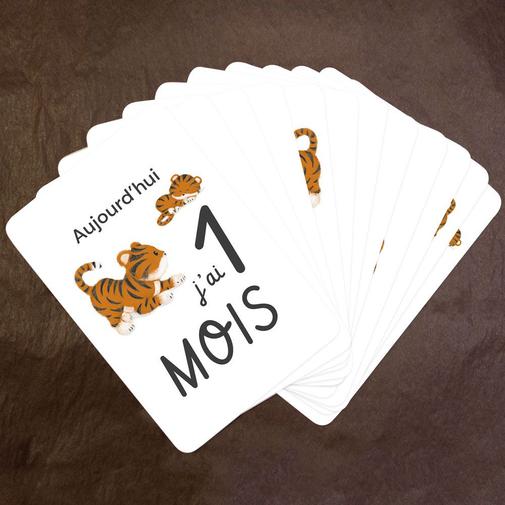 Le Faire-Part Français - Cartes étapes bébé Tigre