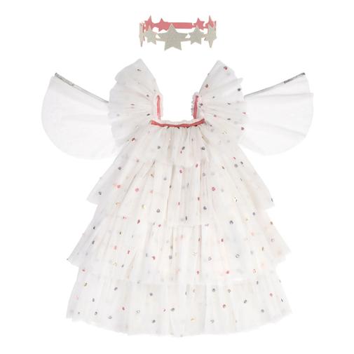 Meri Meri - Meri Meri - Déguisement Ange en tulle avec couronne