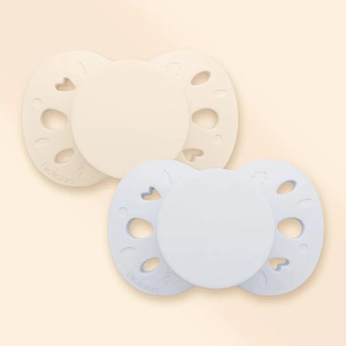 Biolane - Lot de 2 sucettes anatomiques 0-6 mois / Bleu