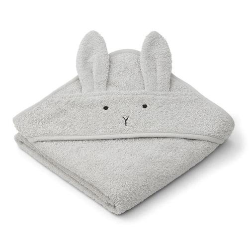 Liewood - Serviette bébé à capuche Albert - Rabbit dumbo grey