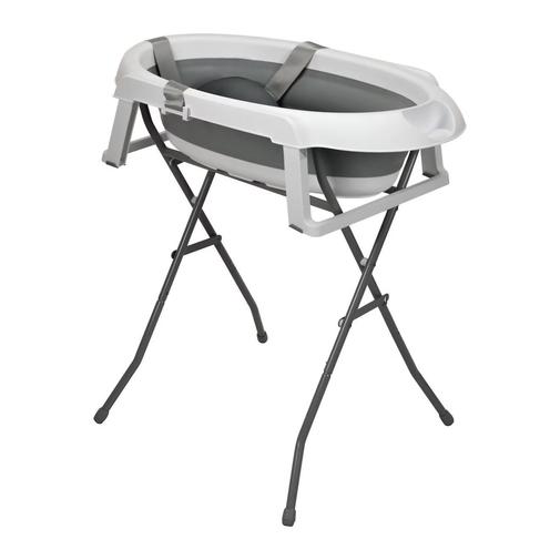 Asalvo - Baignoire Pliante Sur Pieds Avec Réducteur Luigi Blanc Et Gris