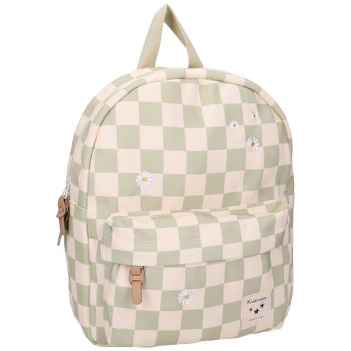 Kidzroom - Sac à dos enfant Nostalgia Pâquerettes beige et vert (31 cm)