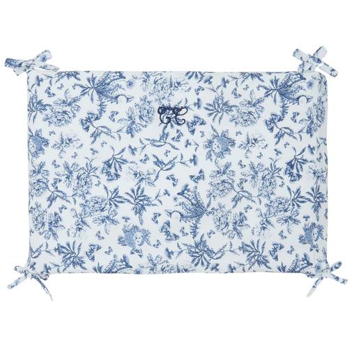 Tartine et Chocolat - Tour de lit adaptable Toile de Jouy bleu