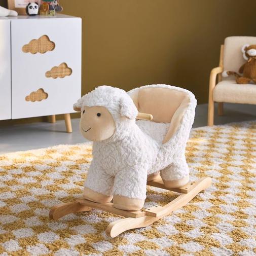 sweeek - Fauteuil Mouton À Bascule Pour Enfant Blanc