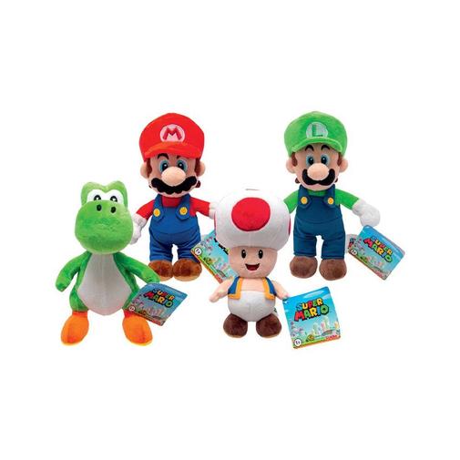 Simba - Petite peluche Super Mario 20 cm (modèle aléatoire) - Multicolore