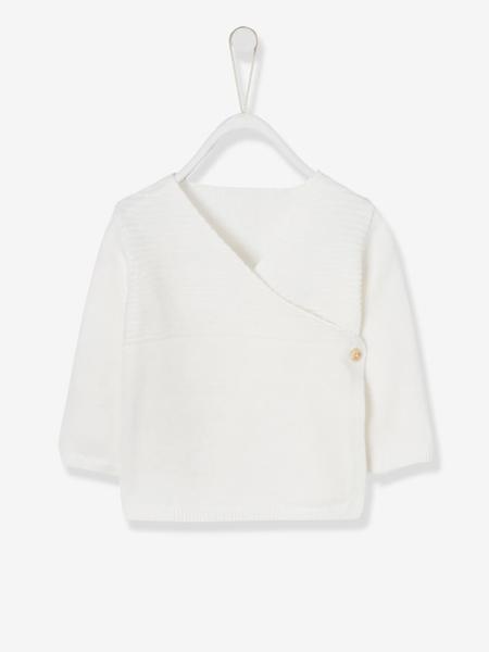 Vertbaudet - Brassière naissance fille en tricot écru
