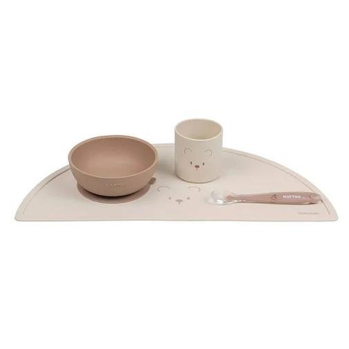 Nattou - Set repas 4 pièces en silicone