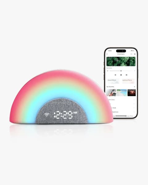 momcozy - DreamSync™ Machine à Sons Bébé - Lumière Arc-en-Ciel et Contrôle App