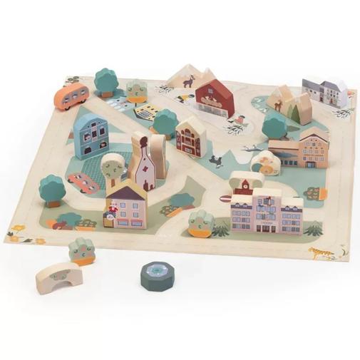 Sevi - Puzzle à jouer village des alpes