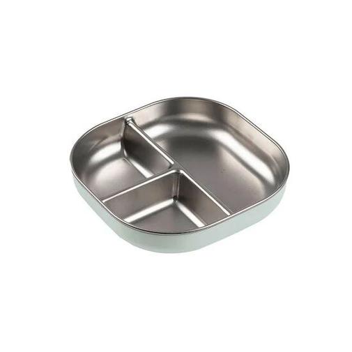 Béaba - Assiette compartimentée en inox micro-ondable