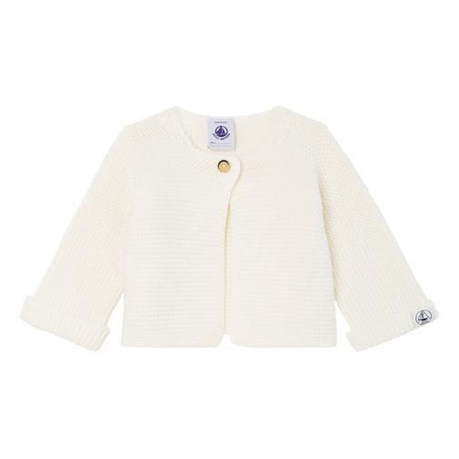 Petit Bateau - Petit Bateau - Gilet Tricot Point Mousse Fabalero Coton Bio