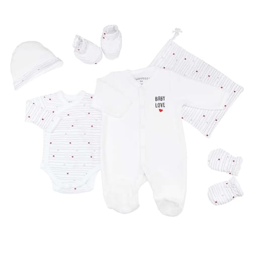 TROIS KILOS SEPT - Kit naissance - Baby love (7 pièces)
