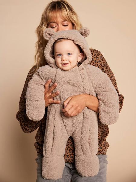 Envie De Fraise - Combipilote mixte doublée léopard capsule famille taupe