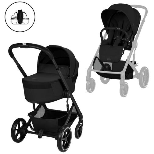 Cybex - Poussette citadine Balios S 2026 avec nacelle pliable Moon Black