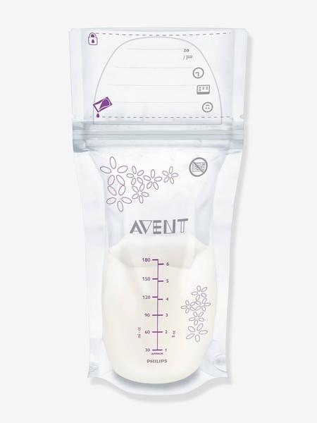Philips Avent - Lot de 25 sachets de conservation pour lait maternel Philips AVENT transparent