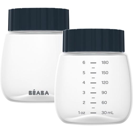 Béaba - Lot de 2 flacons de recueil et conservation pour tirelaits double et simple