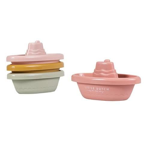 Little Dutch B2C - Bateaux de bain empilables rose