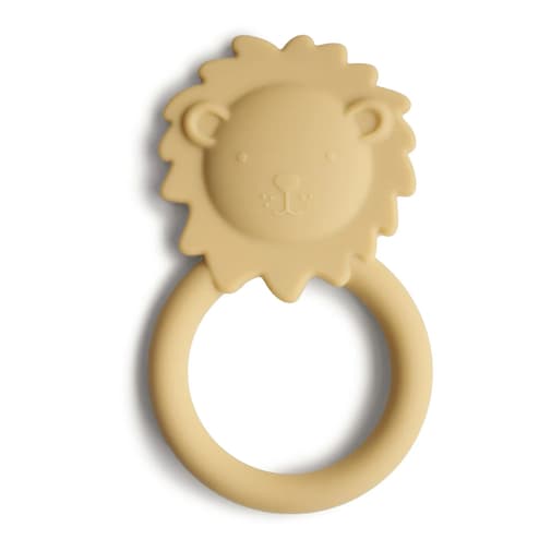 Mushie - Anneau de dentition Lion | Jaune