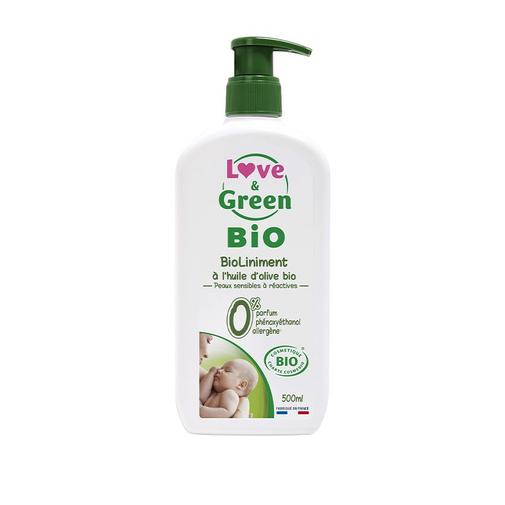 Love & Green - Bioliniment hypoallergénique - 500ml - Blanc