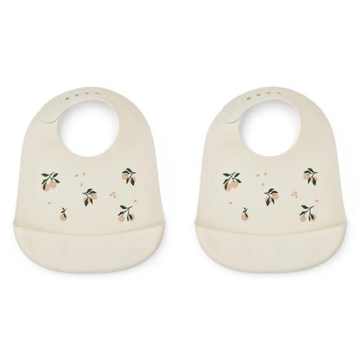 Liewood - Lot de 2 Bavoirs Tilda - Peach Sea Shell Mix