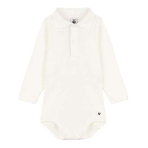 Petit Bateau - Body col polo en coton
