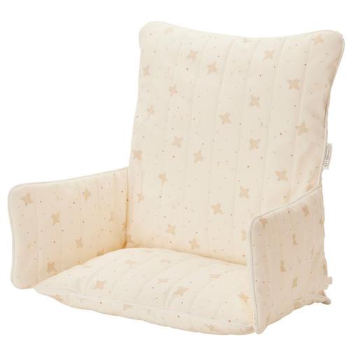 Combelle - Coussin de chaise haute imperméable Douce Hirondelle écru - Ecru
