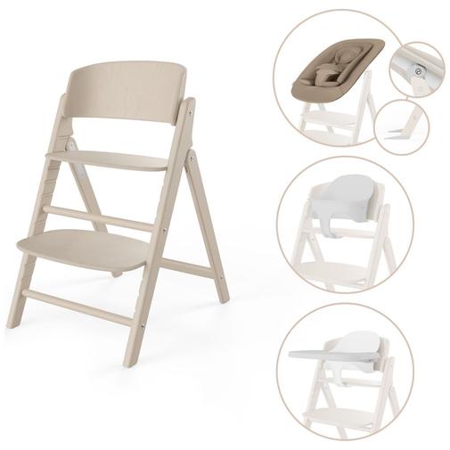 Cybex - Chaise haute évolutive Click & Fold 4 in 1 All Natural