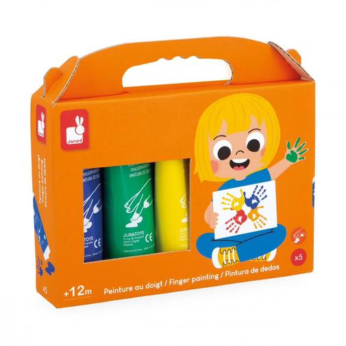 Janod - Peinture Au Doigt X5 - Colo Multicolore