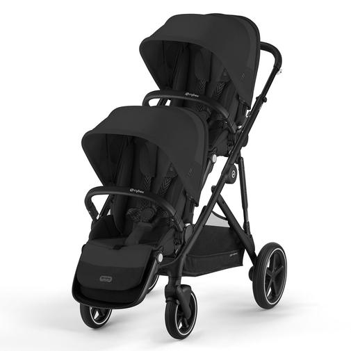 Cybex - Poussette Double Gazelle S Châssis Black - Moon Black