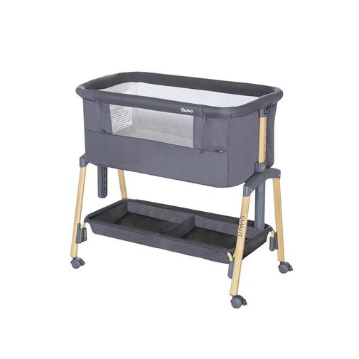 Asalvo - Mini Berceau Cododo 2 En 1 Réglable Smart Gris