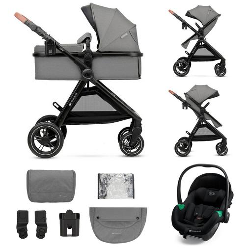 Kinderkraft - Poussette Esme Pro 3 en 1 Moonlight Grey