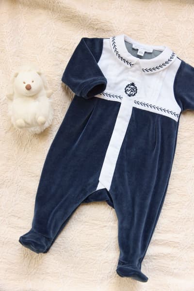 Tartine et Chocolat - Pyjama - Marine plis religieux Garçon | Tartine et Chocolat