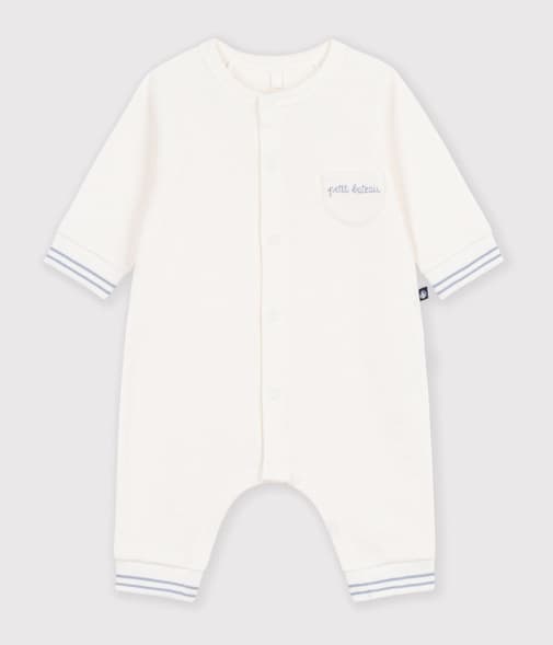 Petit Bateau - Combinaison bébé en coton uni