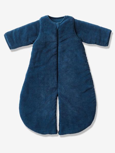 Vertbaudet - Combinaison de transport polaire microfibre, manches amovibles marine