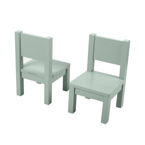Pioupiou Et Merveilles - Lot De 2 Ma Première Chaise Enfant Montessori 1-4 Ans Vert Sauge