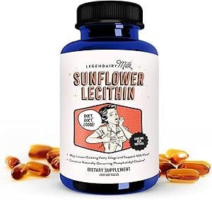 Brand        Legendairy Milk - Amazon.com: Legendairy Milk Sunflower Lecithin 1200mg, Lactation Support, Sunflower Lecithin Supplement for Clogged Milk Ducts, Made in USA, 200 Softgels : Health & Household