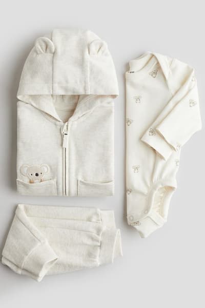 H&M - Ensemble 3 pièces en coton