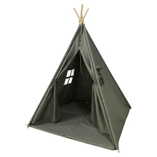 Sunny - Tente tipi grise pour enfant bois fsc e