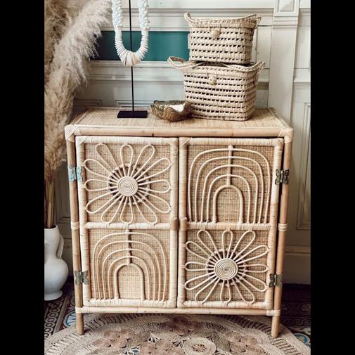 Terracotta - Buffet en rotin sunshine